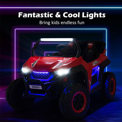 12V 2-Seater Kids Kids Ride On UTV Car Electric Vehicle with Remote Control and Multiple Joyful Functions-Canada Only