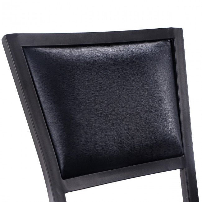 Set of 2 Metal Folding Chair Dining Chairs