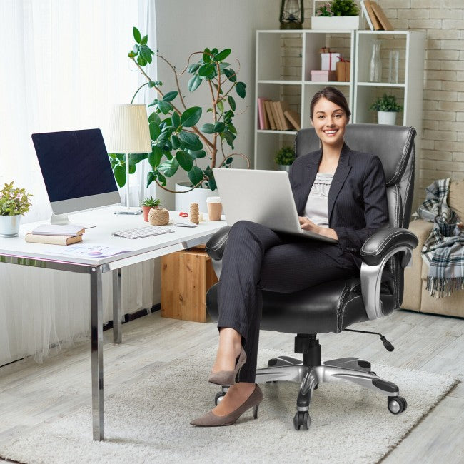 Chairliving - Adjustable Executive Office Recliner Chair with High Back and Lumbar Support for men&amp;women