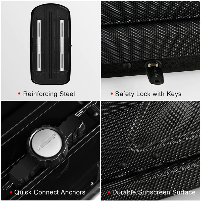 14 Cubic Feet Rooftop Cargo Box Waterproof Duty Car Carrier Roof Bag