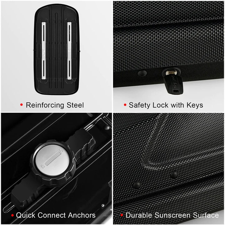14 Cubic Feet Rooftop Cargo Box Waterproof Duty Car Carrier Roof Bag