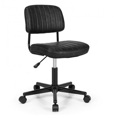 Chairliving - PU Leather Adjustable Office Chair Swivel Task Chair with Backrest