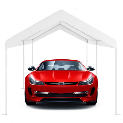 10 x 20FT Outdoor Upgraded Heavy Duty Carport Canopy Portable Garage Shelter with Galvanized Steel Frame