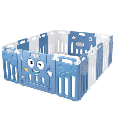 16-Panel Foldable Baby Playpen Kids Activity Center