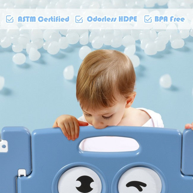 16-Panel Foldable Baby Playpen Kids Activity Center