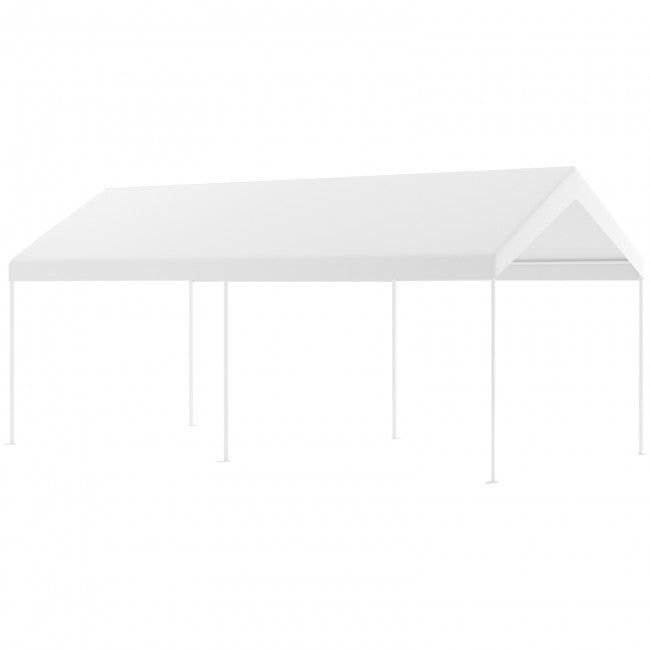 10 x 20FT Outdoor Upgraded Heavy Duty Carport Canopy Portable Garage Shelter with Galvanized Steel Frame