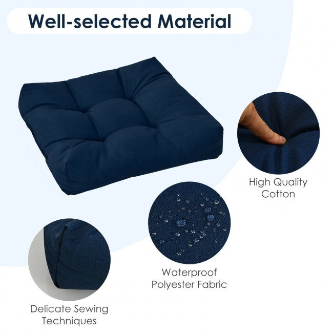 21" x 21" Patio Chair Seat Cushion Pads Sitting Pillow