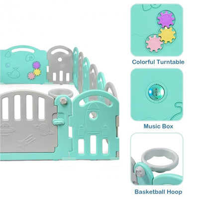 18-Panel Baby Playpen Kids Safety Play Center