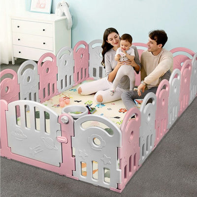 18-Panel Baby Playpen Kids Safety Play Center