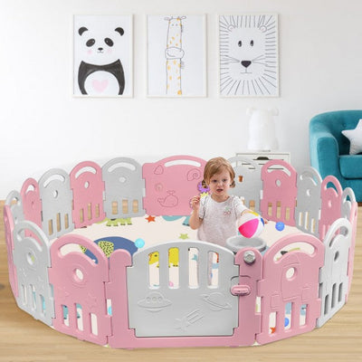 18-Panel Baby Playpen Kids Safety Play Center