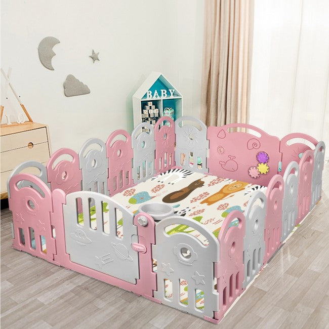 18-Panel Baby Playpen Kids Safety Play Center
