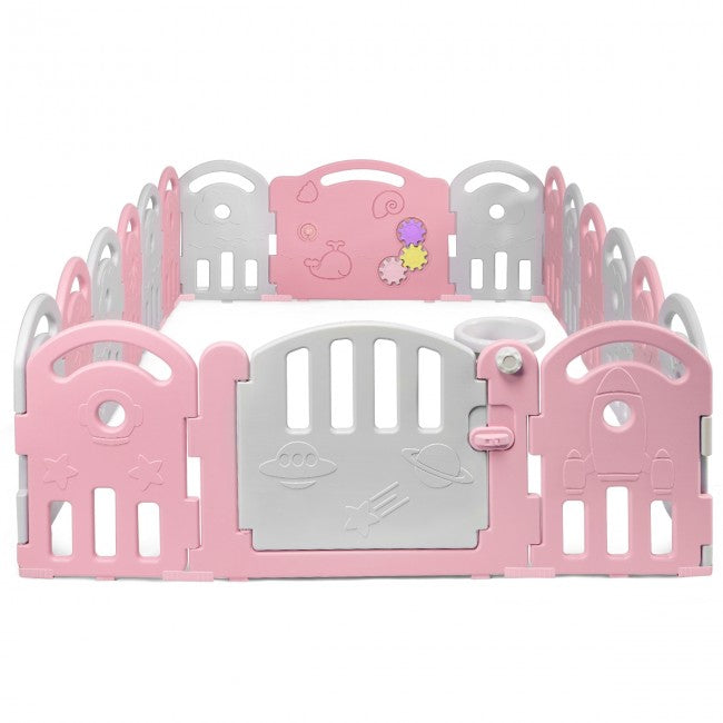 18-Panel Baby Playpen Kids Safety Play Center