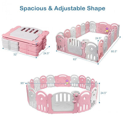 18-Panel Baby Playpen Kids Safety Play Center