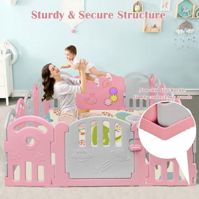 18-Panel Baby Playpen Kids Safety Play Center