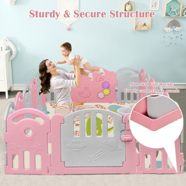 18-Panel Baby Playpen Kids Safety Play Center