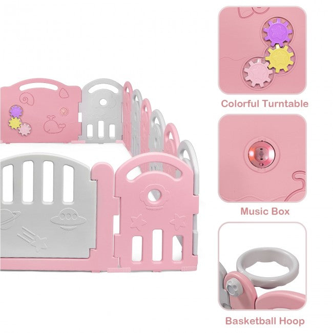 18-Panel Baby Playpen Kids Safety Play Center