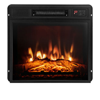 18 Inch Electric Fireplace Inserted with Adjustable LED Flame