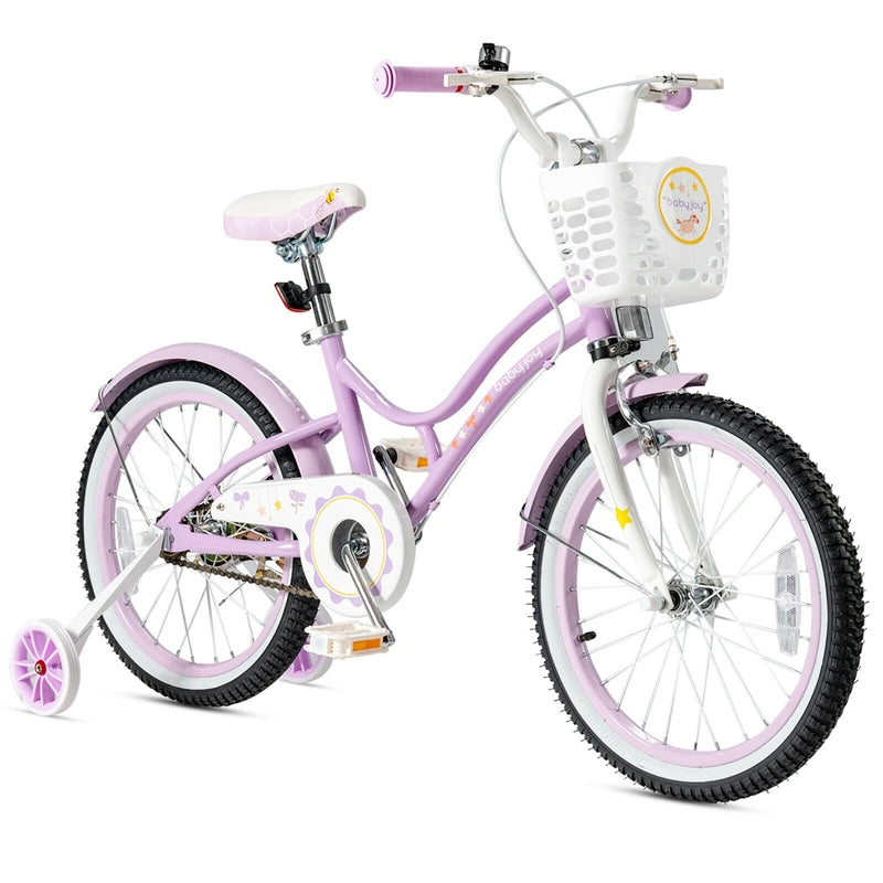 18 Inch Kids Bike with Adjustable Seat and Removable Training Wheels