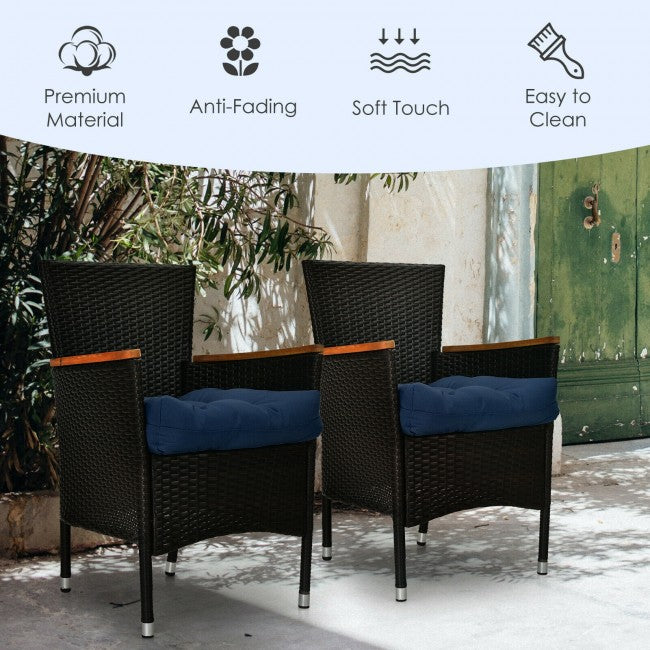 21" x 21" Patio Chair Seat Cushion Pads Sitting Pillow