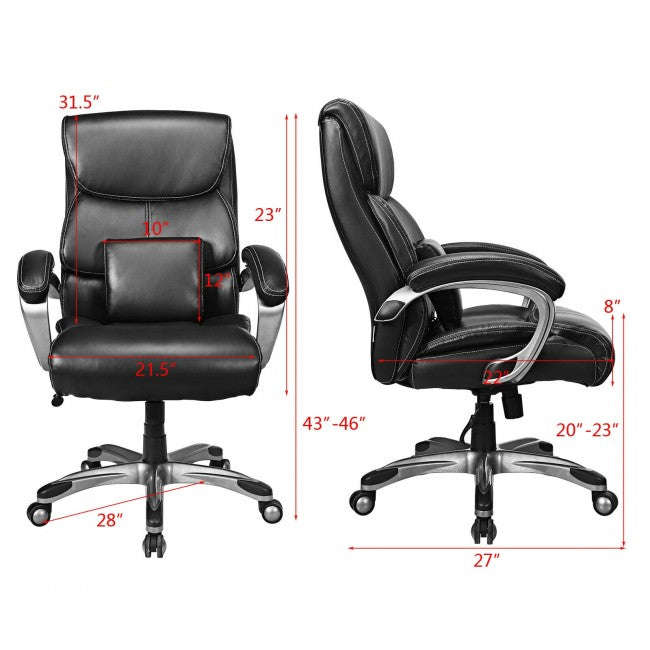 Chairliving - Adjustable Executive Office Recliner Chair with High Back and Lumbar Support for men&women