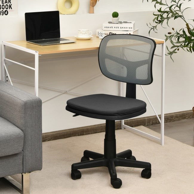 Chairliving - Height Adjustment and Breathable Mesh Armless Office Chair For Wide Application