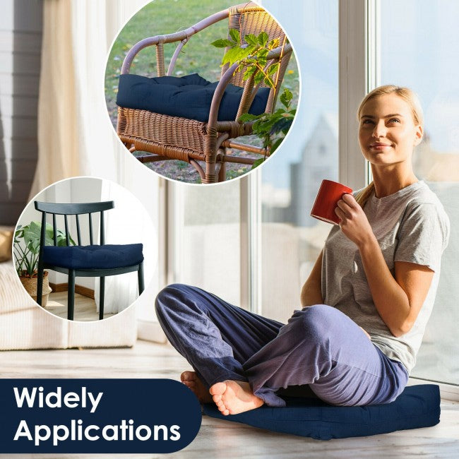 21" x 21" Patio Chair Seat Cushion Pads Sitting Pillow