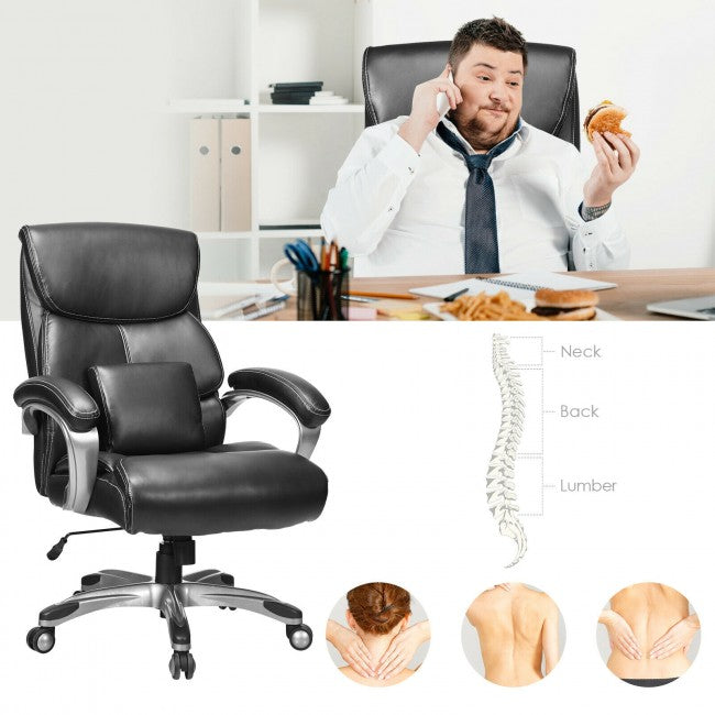 Chairliving - Adjustable Executive Office Recliner Chair with High Back and Lumbar Support for men&amp;women