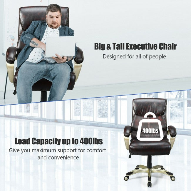 Chairliving - Adjustable Executive Office Recliner Chair with High Back and Lumbar Support for men&amp;women