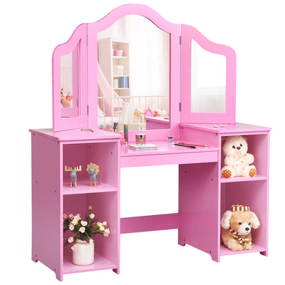 2 in 1 Detachable Design Kids Vanity Dressing Table