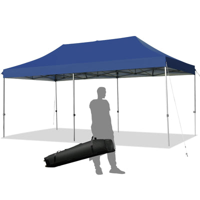 10 x 20 Feet Adjustable Folding Heavy Duty Sun Shelter with Carrying Bag