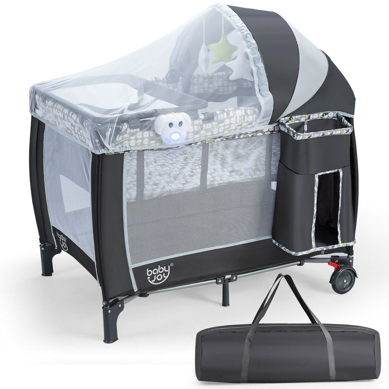 Portable Baby Playard with Changing Station and Net