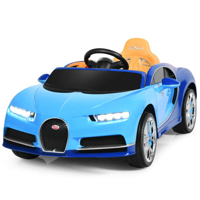 12V Licensed Bugatti Chiron Kids Ride on Car with Storage Box and MP3
