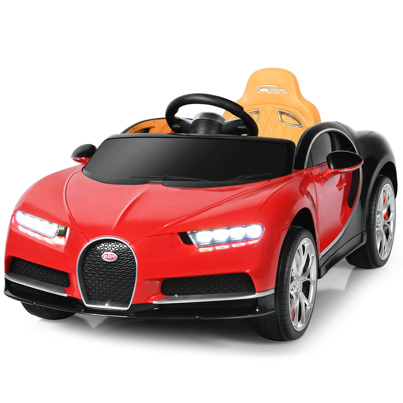 12V Licensed Bugatti Chiron Kids Ride on Car with Storage Box and MP3