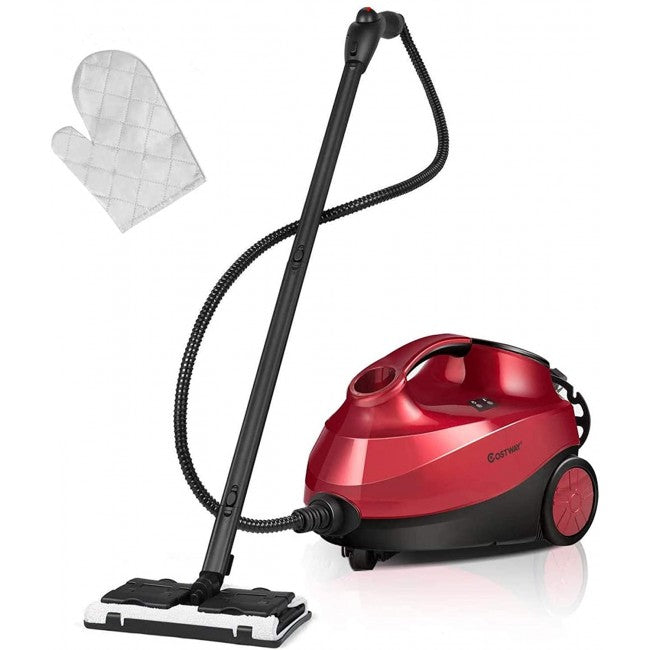 2000W Multifunctional Steam Cleaner Household Mop Heavy Duty Rolling Cleaning Machine with 19 Accessories for Carpet Floors
