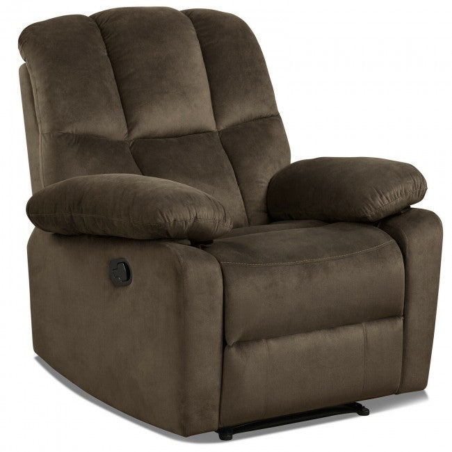 Single Recliner Chair Home Theater Sofa Lounger with Padded Seat Backrest
