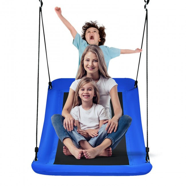 Outdoor 32" x 60" Giant Platform Tree Swing for Kids and Adults