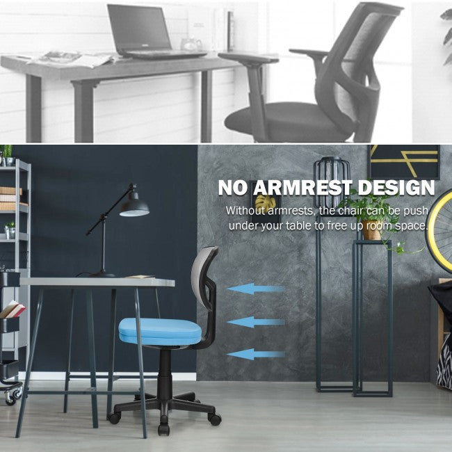 Chairliving - Height Adjustment and Breathable Mesh Armless Office Chair For Wide Application