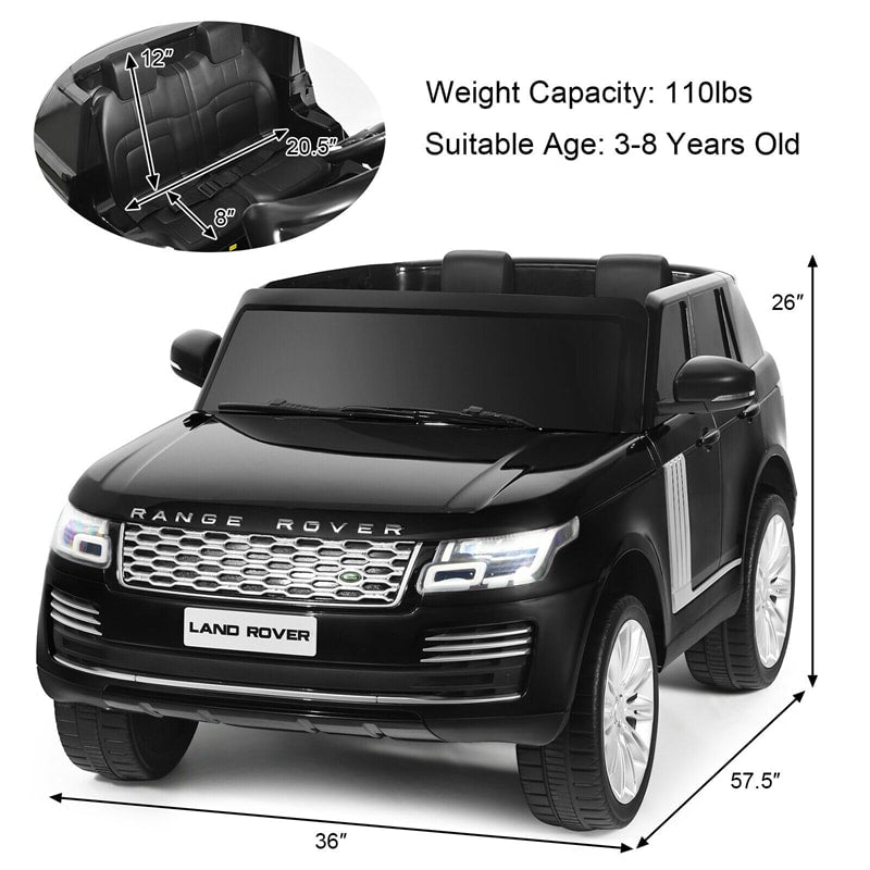 24V 7AH 2-Seater Licensed Land Rover Ride On Car Toy With Parent Remote Control and MP3 Player