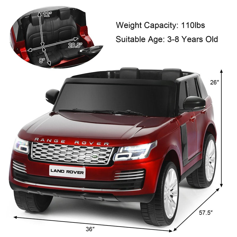 24V 7AH 2-Seater Licensed Land Rover Ride On Car Toy With Parent Remote Control and MP3 Player