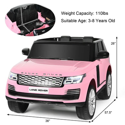 24V 7AH 2-Seater Licensed Land Rover Ride On Car Toy With Parent Remote Control and MP3 Player