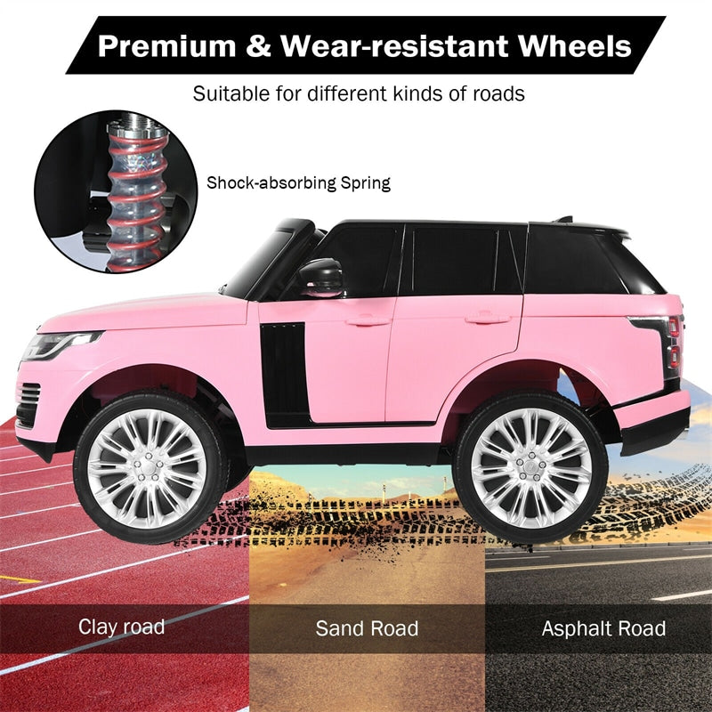 24V 7AH 2-Seater Licensed Land Rover Ride On Car Toy With Parent Remote Control and MP3 Player