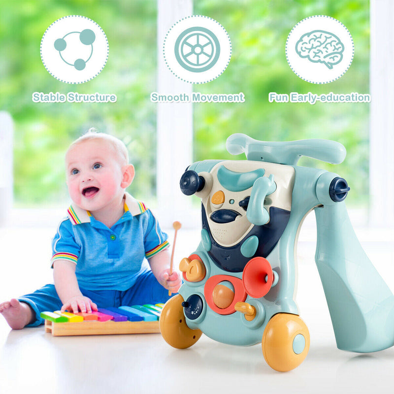 2-in-1 Baby Walker with Activity Center