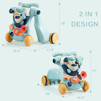 2-in-1 Baby Walker with Activity Center