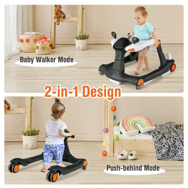 2-in-1 Foldable Activity Push Walker