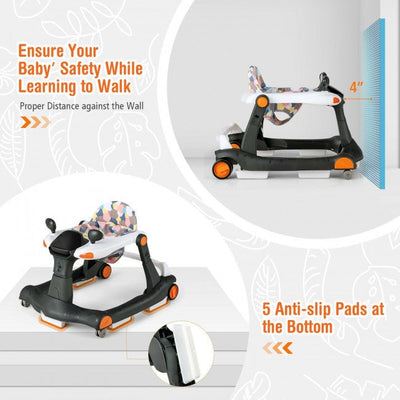 2-in-1 Foldable Activity Push Walker