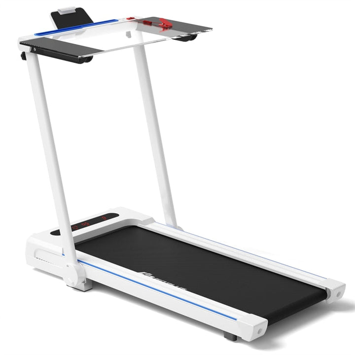 2.25HP 3-in-1 Folding Treadmill with LCD Display Large Desk Bluetooth Speakers