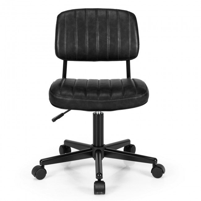 Chairliving - PU Leather Adjustable Office Chair Swivel Task Chair with Backrest