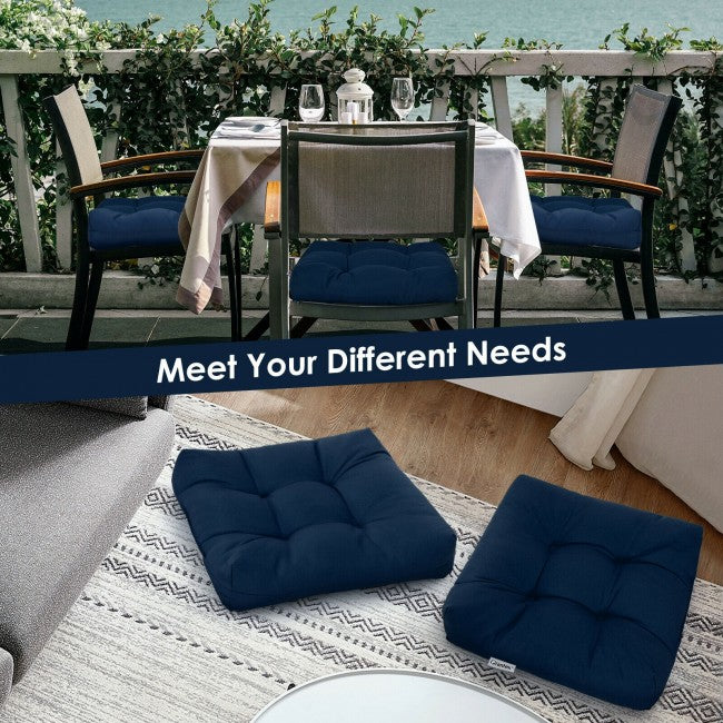 21" x 21" Patio Chair Seat Cushion Pads Sitting Pillow