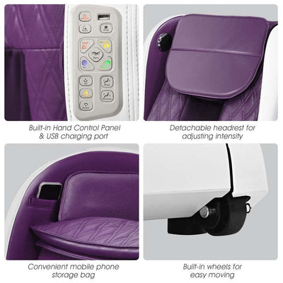 Zero Gravity Full Body SL Track Massage Recliner with Patented Pop-up Hand Massager and Air Pressure Massage Back Heater