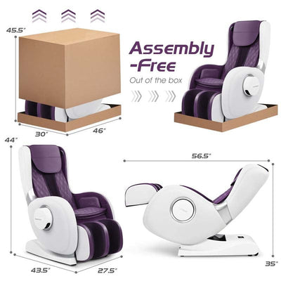 Zero Gravity Full Body SL Track Massage Recliner with Patented Pop-up Hand Massager and Air Pressure Massage Back Heater